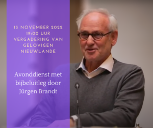 Bijbelstudie met Jürgen Brandt @ VVG Nieuwlande